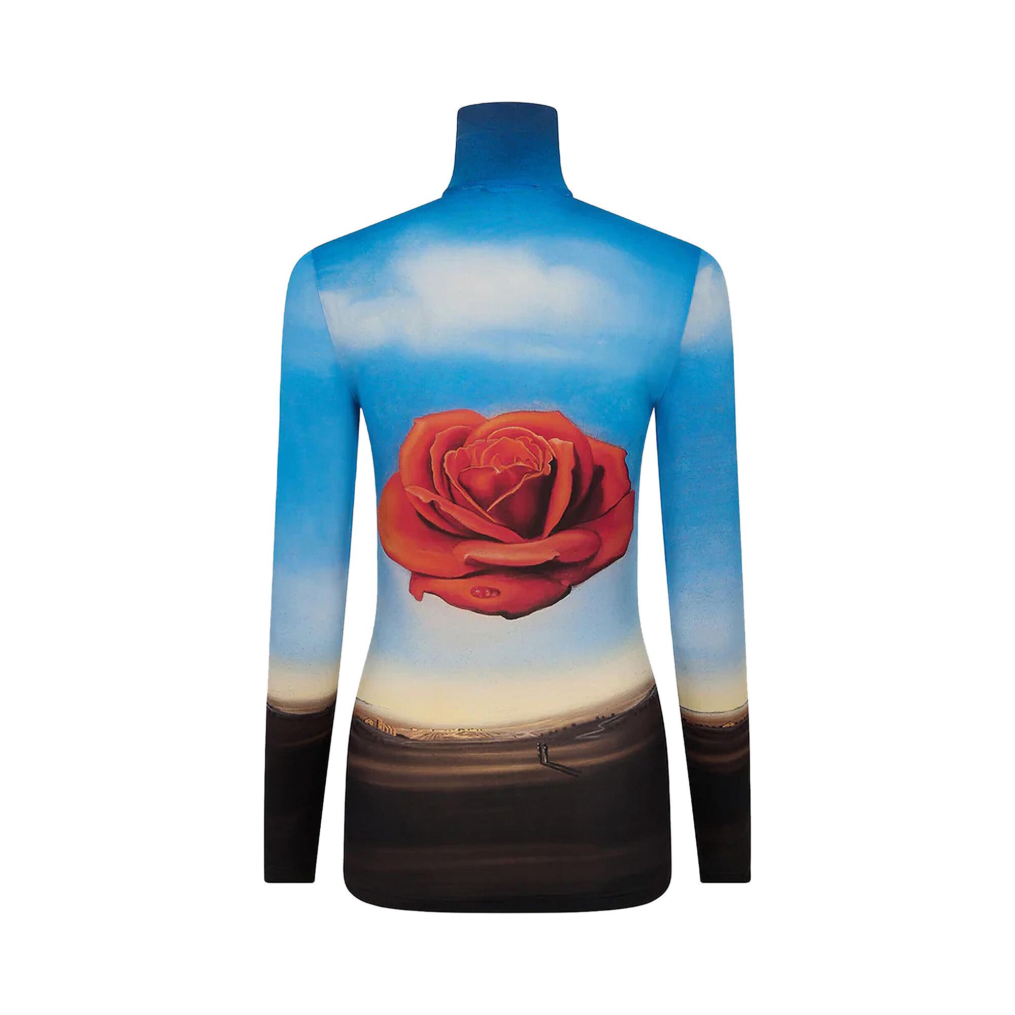 Buy Rabanne Rose Dali Turtleneck Top 'Multicolor