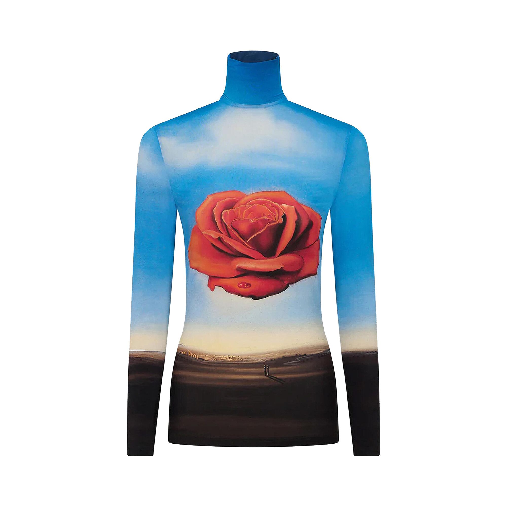 Buy Rabanne Rose Dali Turtleneck Top 'Multicolor