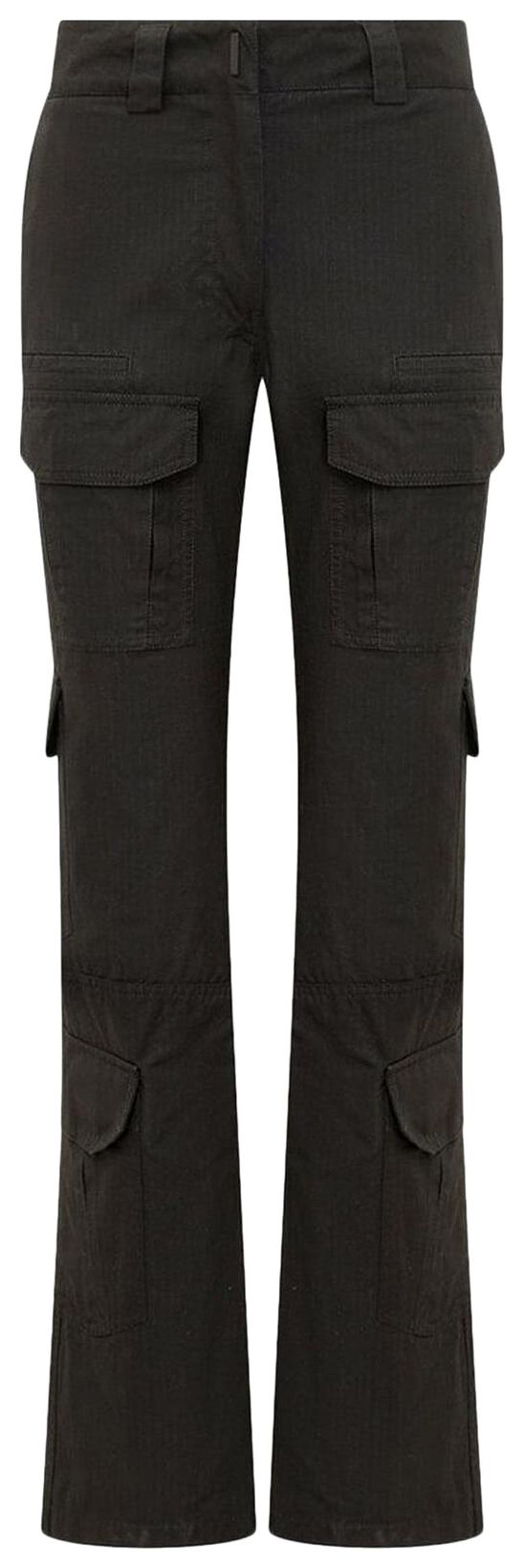 Givenchy Boot Cut Multipocket Cargo Pants Black