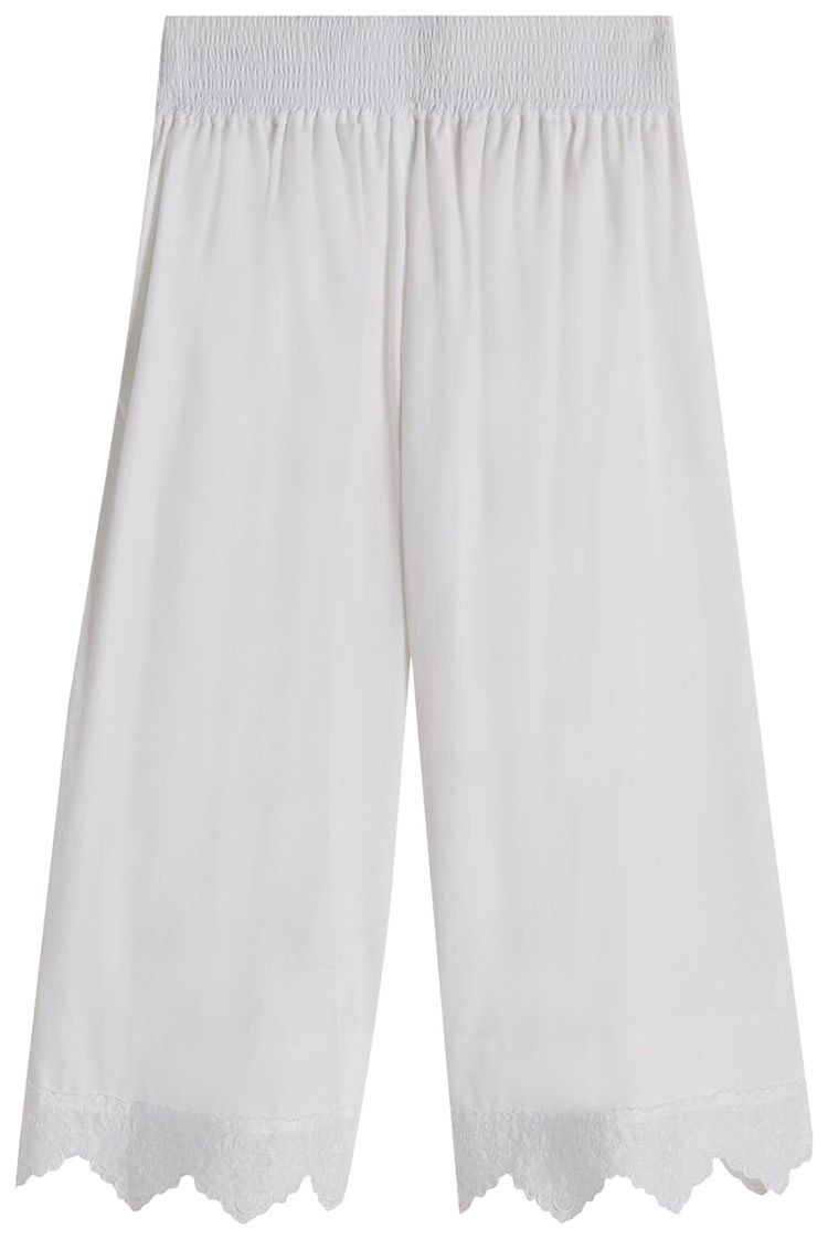 Simone Rocha Elastic Boxing Shorts With Trims White