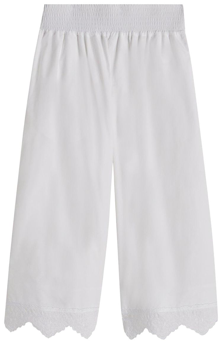 Simone Rocha Elastic Boxing Shorts With Trims White