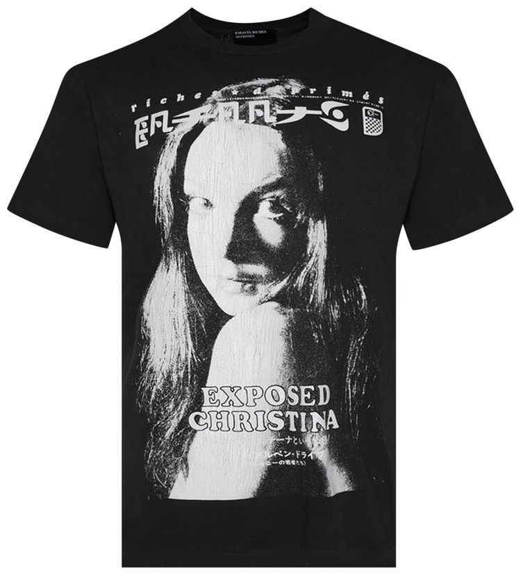 Enfants Riches Deprimes Exposed Christina T Shirt Faded Black