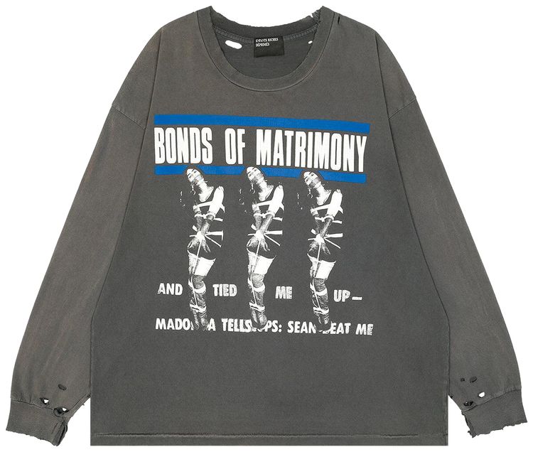 Enfants Riches Deprimes Bonds Of Matrimony Long Sleeve T Shirt Faded Black