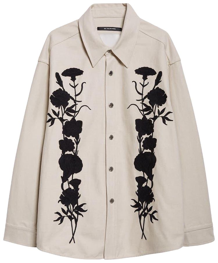 Song for the Mute Embroidered Foliage Jacket Off White