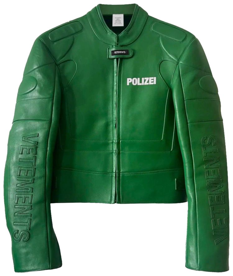Vetements Polizei Motorcross Jacket Green