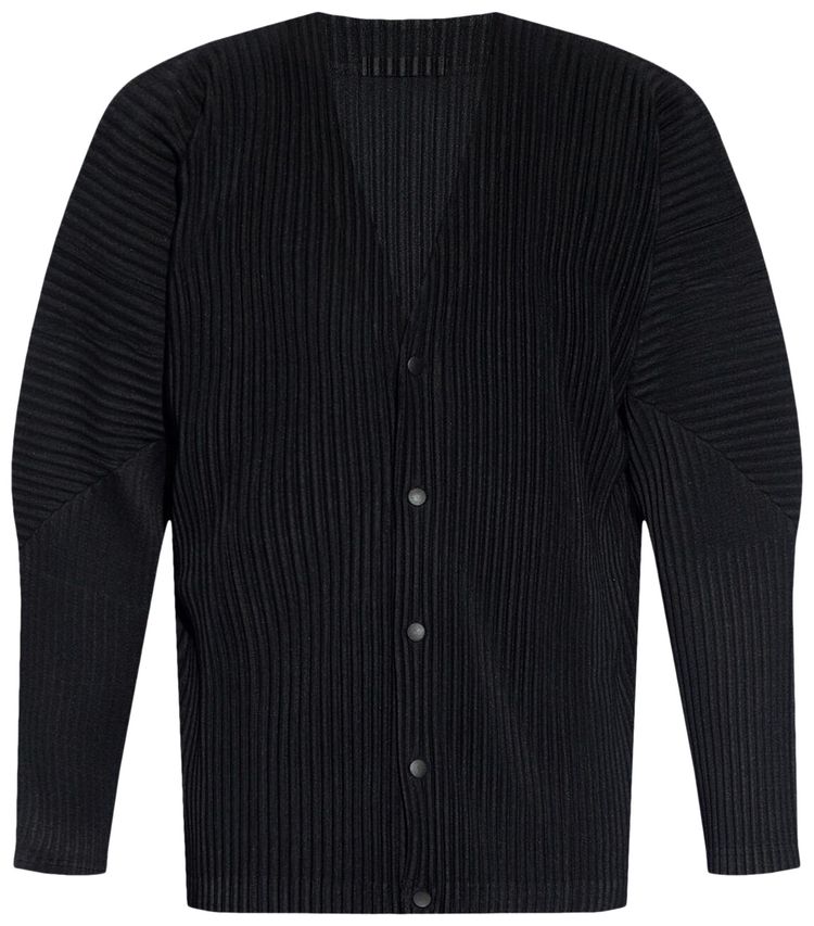 Homme Plisse Issey Miyake Basics Cardigan Black