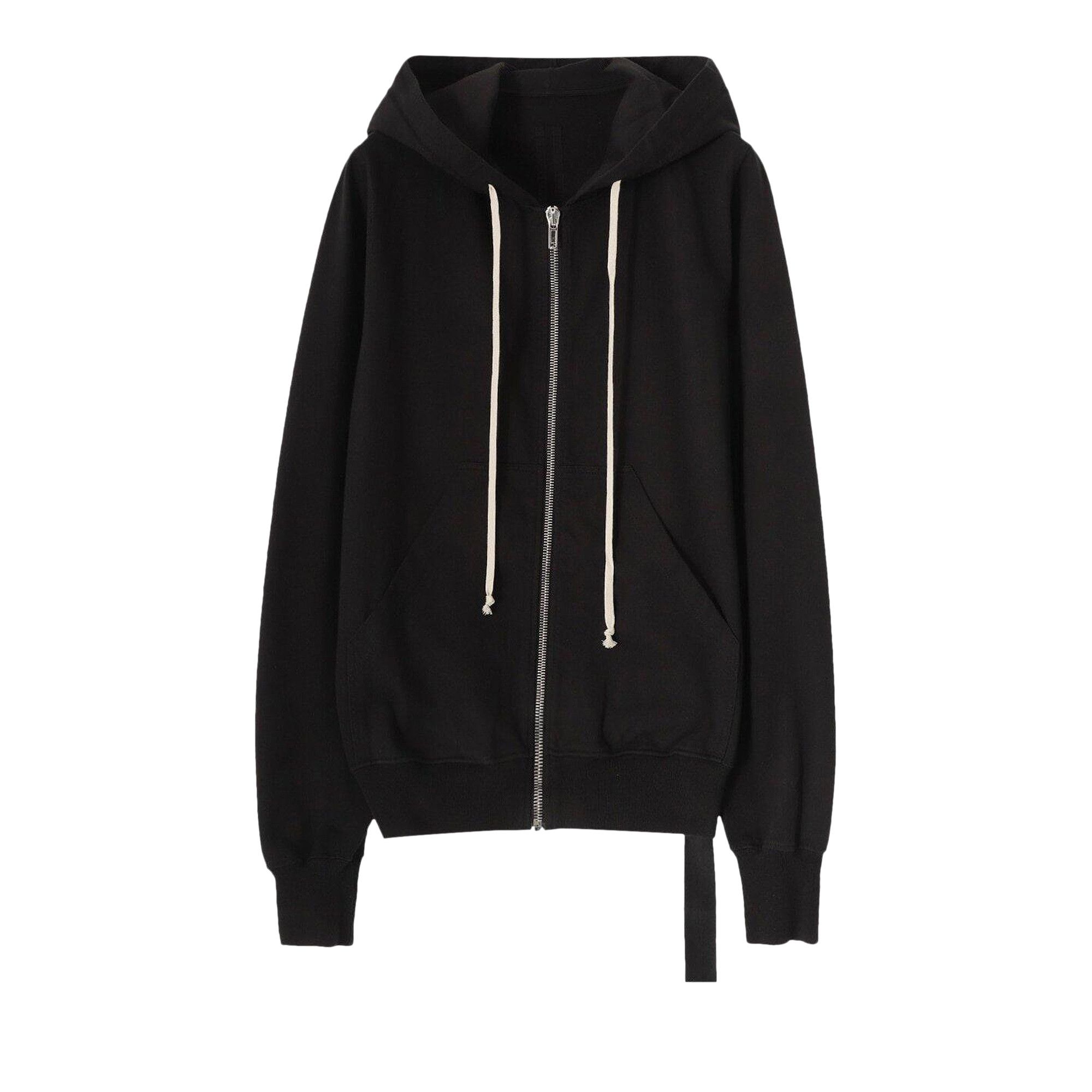 Buy Rick Owens DRKSHDW Jason Zip Hoodie 'Black' - DU01D1276 RIG 09