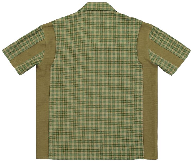 Andersson Bell Aprol Check Panel Shirts Green