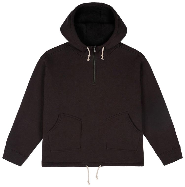 Brain Dead Obermeyer Half Zip Hoodie Black