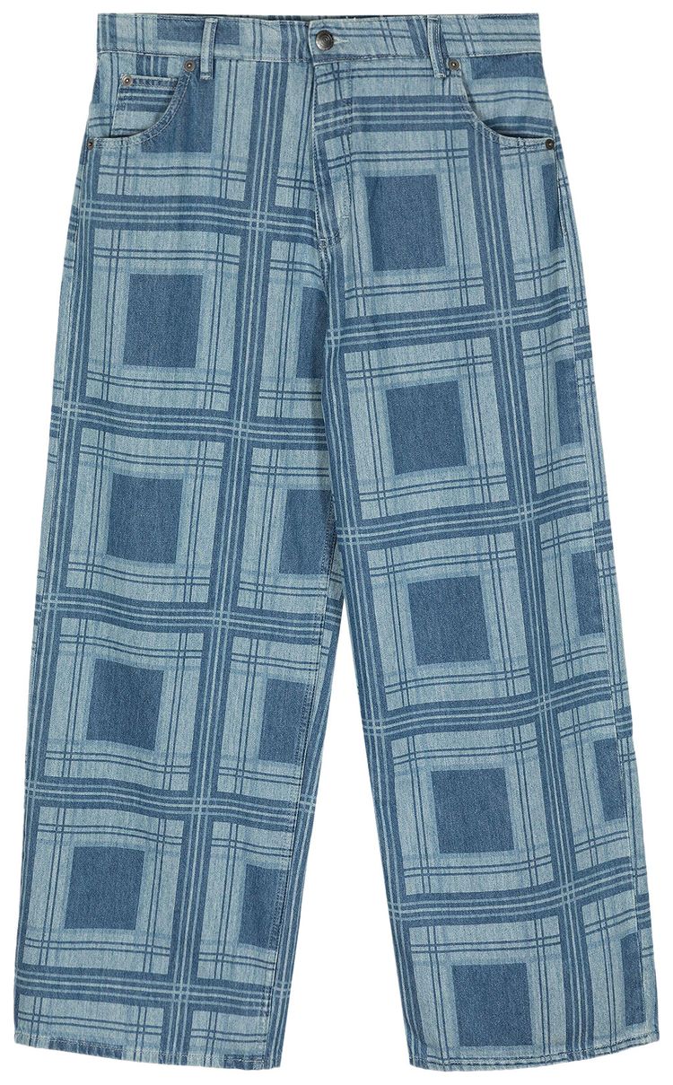 Charles Jeffrey Loverboy Wide Denim Jean Blue