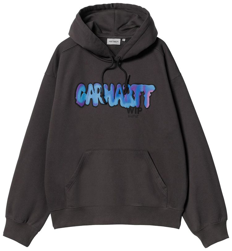 Carhartt WIP Hooded Drip Sweatshirt Charcoal