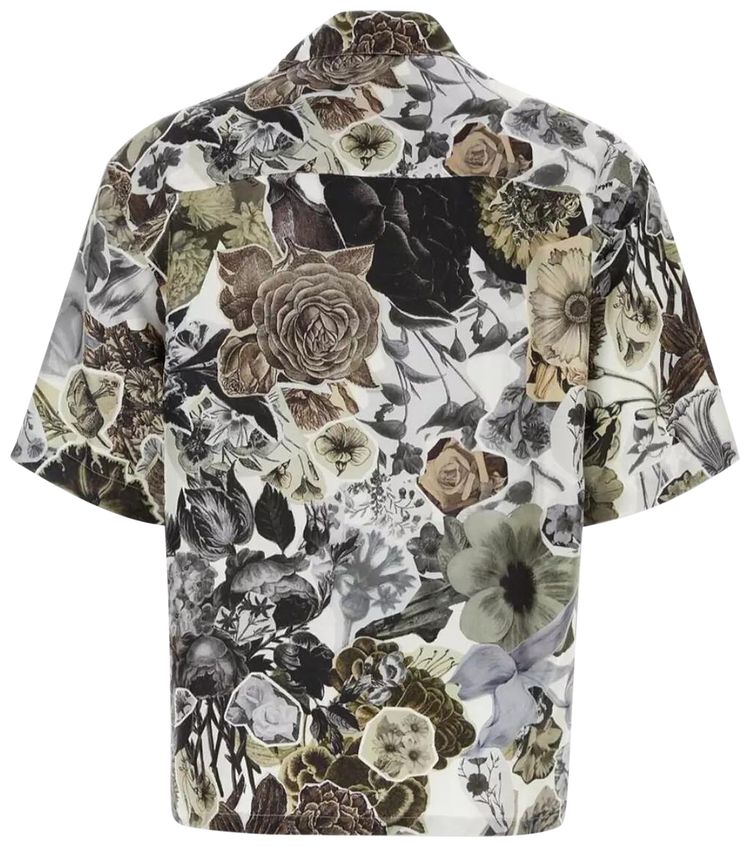Marni Floral Short Sleeve Shirt Black