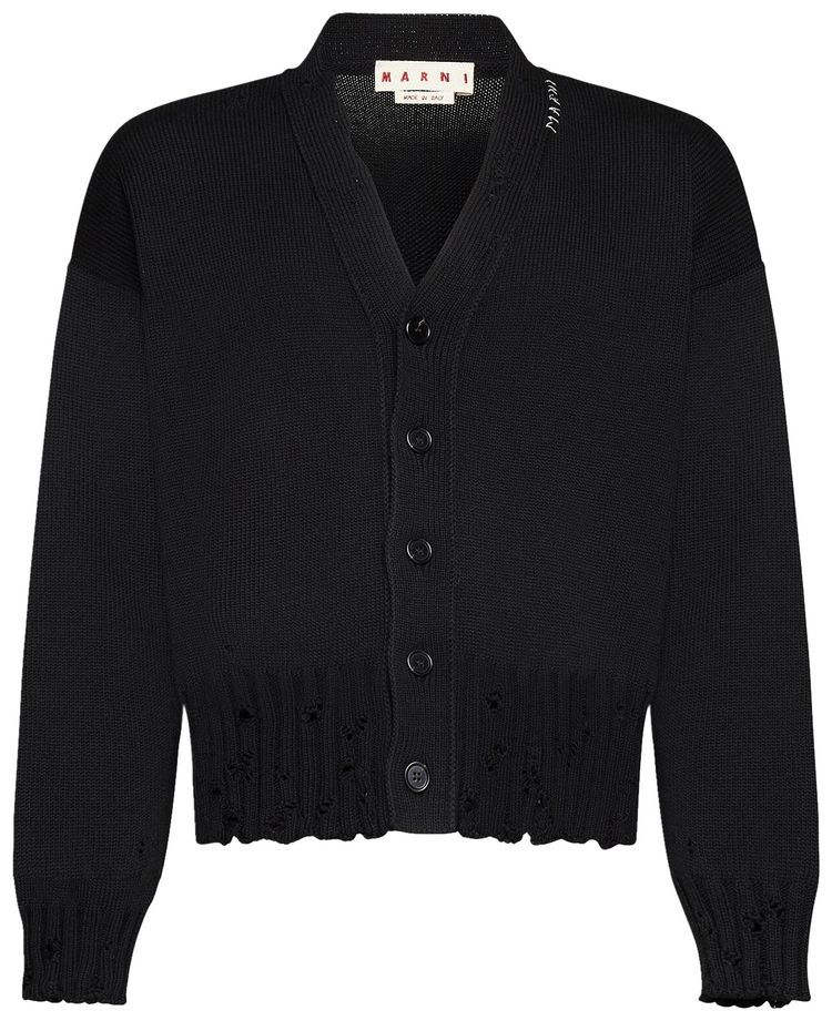 Marni V Neck Cardigan Black
