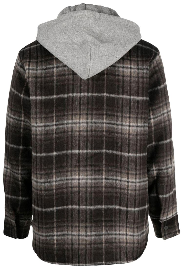 Nahmias Hooded Flannel Shirt Brown