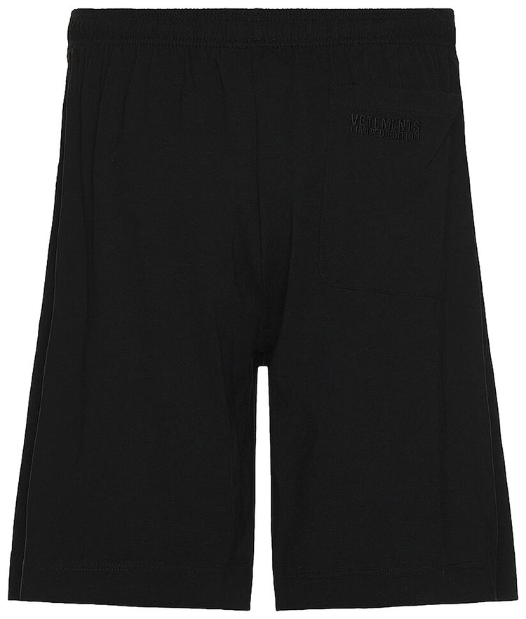 Vetements Jersey Short Black