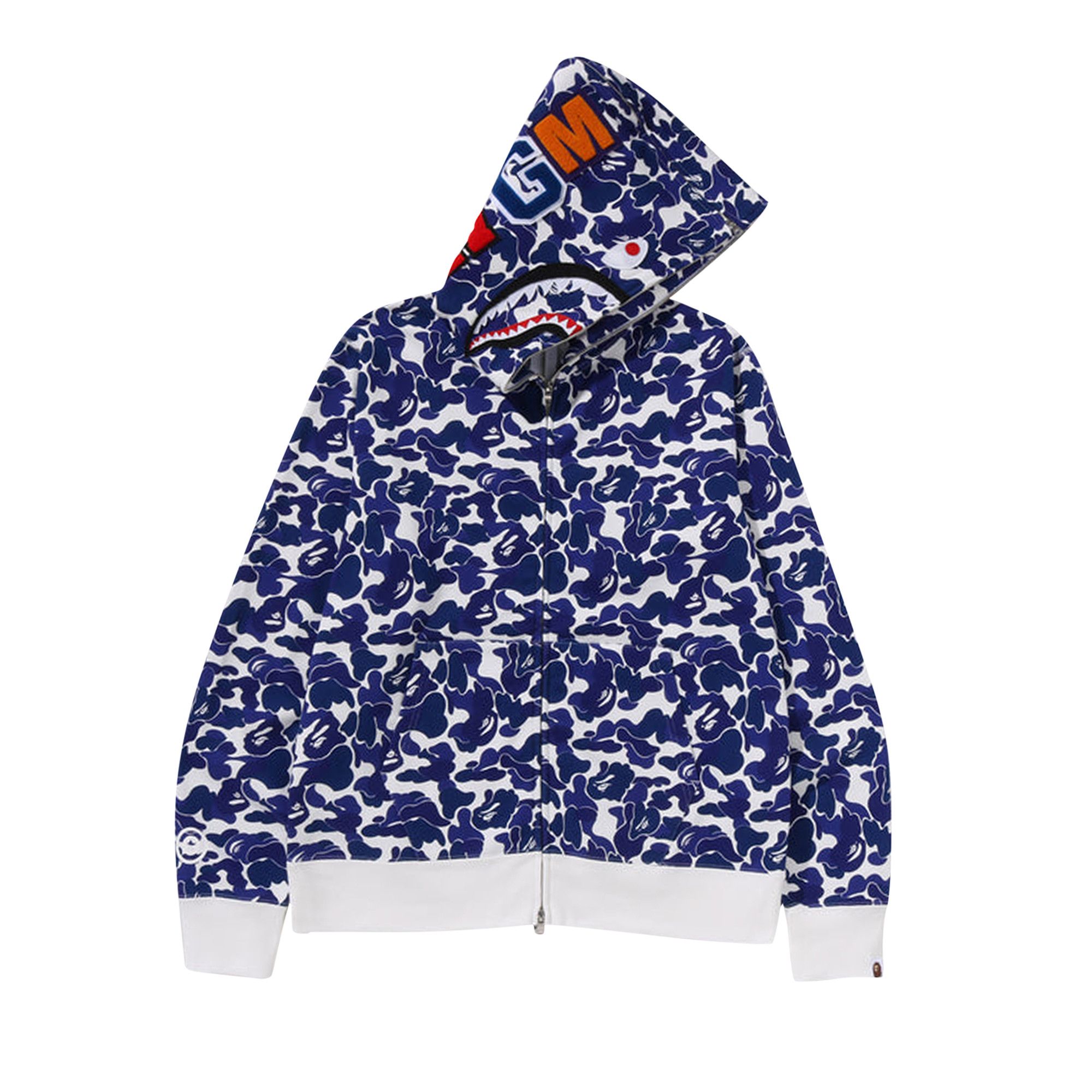 Buy BAPE Separate Shark Full Zip Hoodie 'Blue' - 1K72 115 054 BLUE