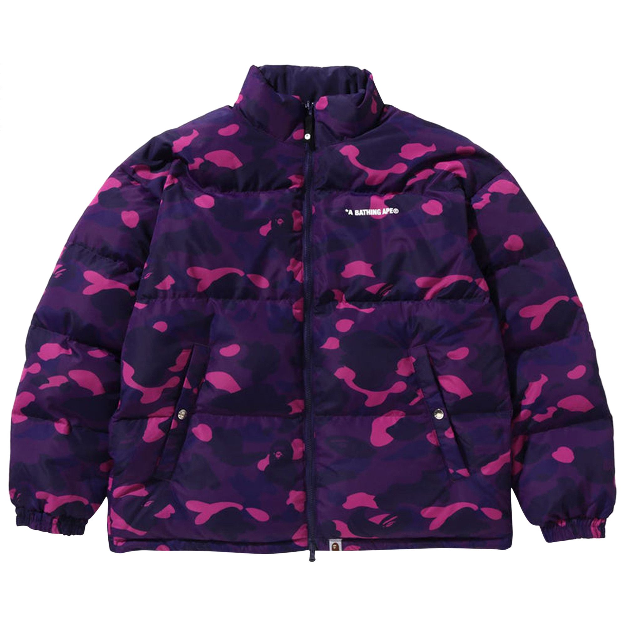 Buy BAPE Color Camo Reversible Down Jacket Purple 1K80 144 007 PURP GOAT CA
