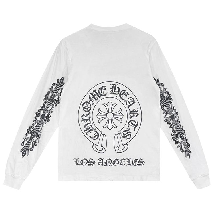 Chrome Hearts Los Angeles Exclusive Long Sleeve T shirt White