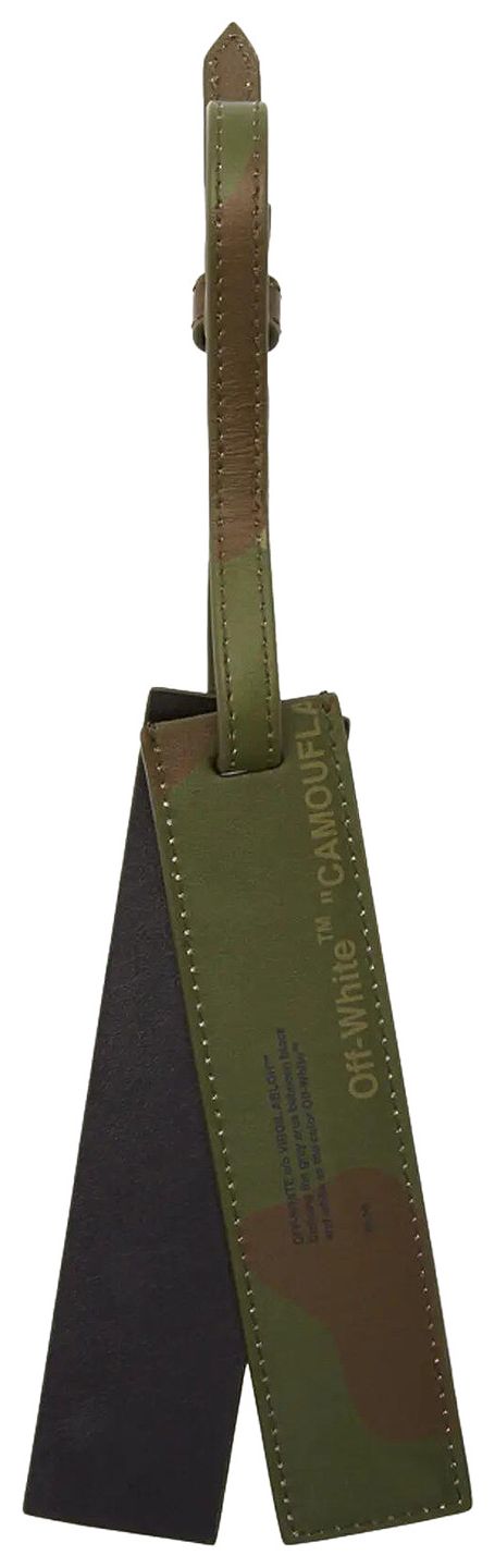 Off White Camo Luggage Tag Camo