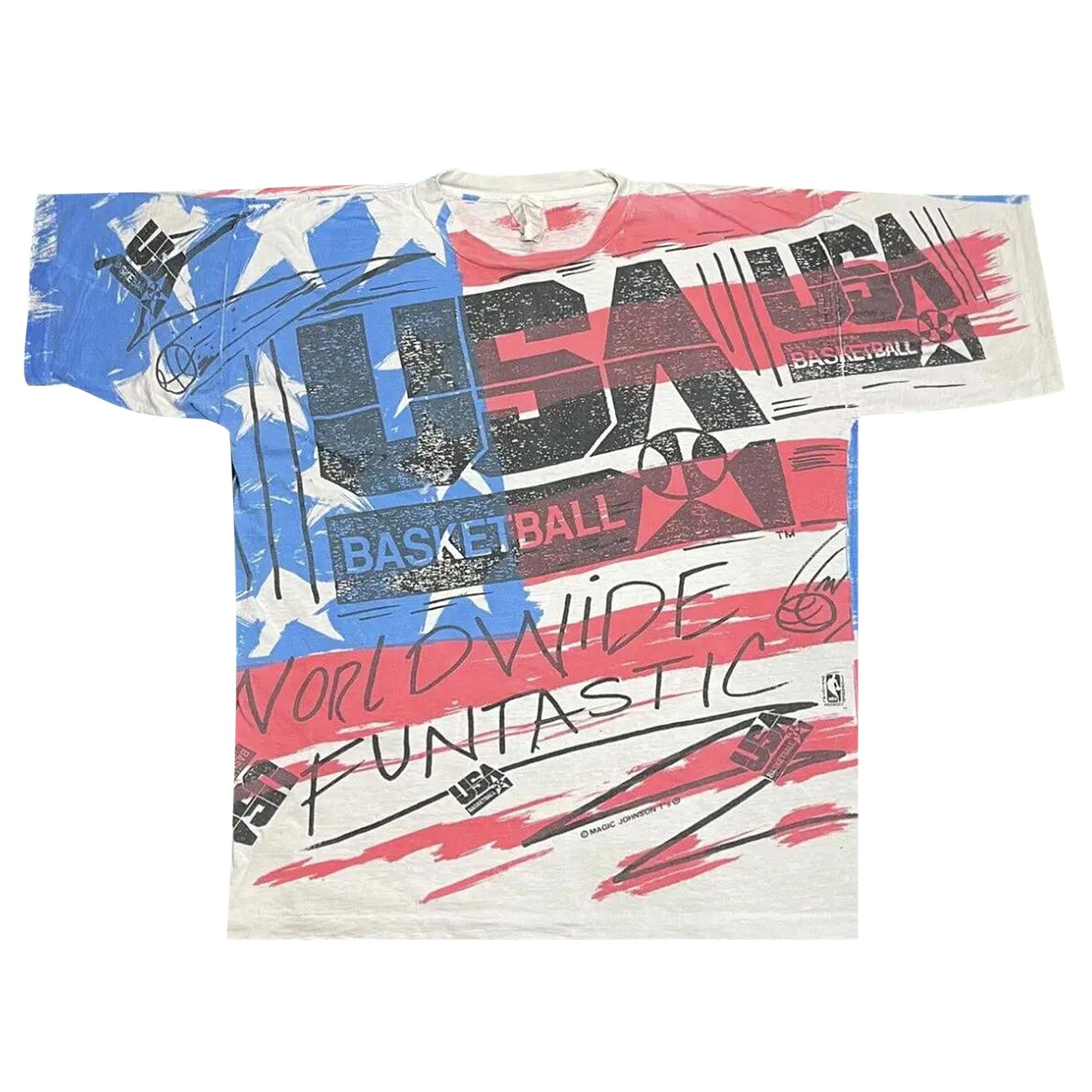 春夏新作モデル Buy Vintage USA Olympics Dream Team Tee 'Red/White/Blue トップス