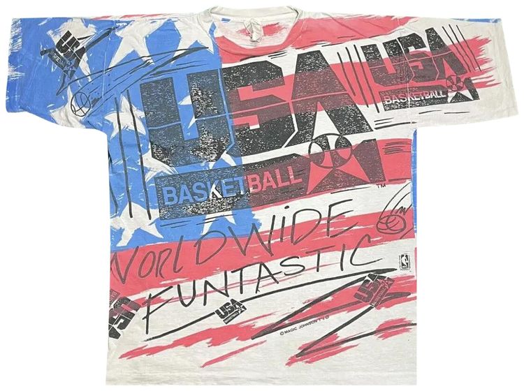 Vintage USA Olympics Dream Team Tee RedWhiteBlue