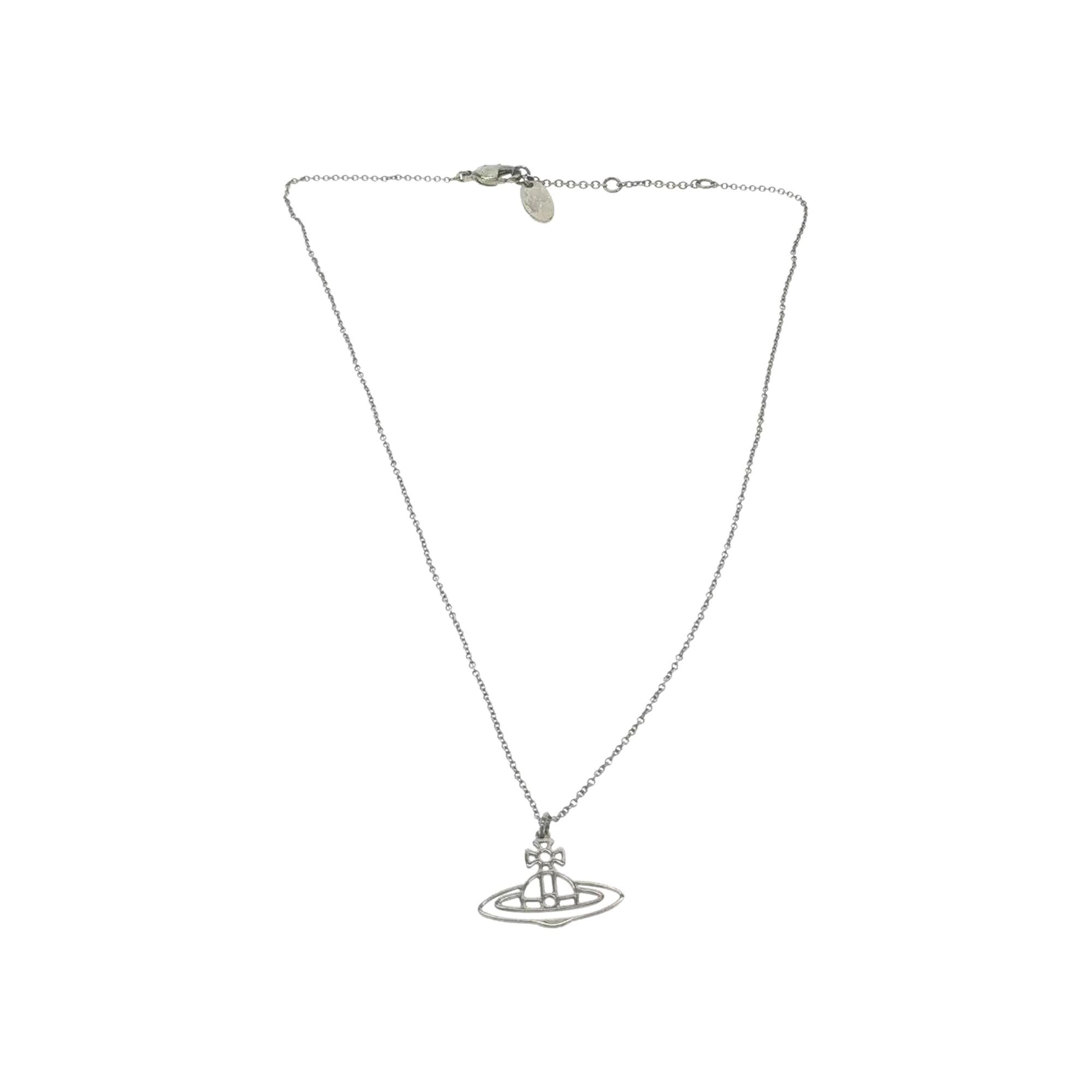 Buy Vivienne Westwood 2D Orb Necklace 'Silver' - 00374 10013VW2ONS