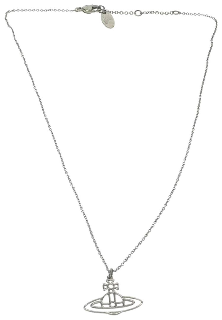 Vivienne Westwood 2D Orb Necklace Silver