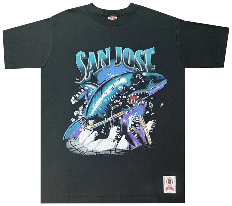 Vintage San Jose Sharks Tee Black