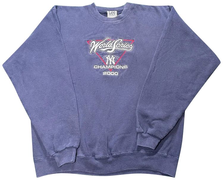 Vintage New York Yankees World Series Champions Crewneck Sweatshirt Navy