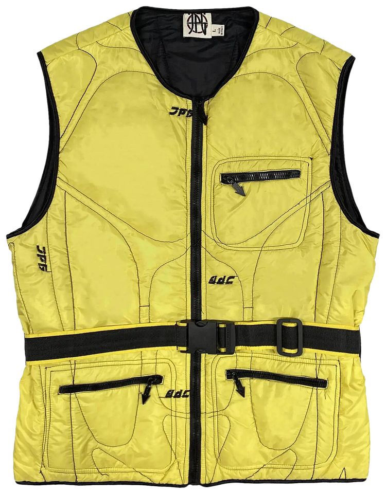 Jean Paul Gaultier Muscular Padded Tech Vest Yellow