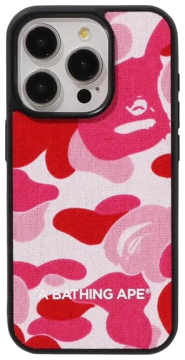 BAPE ABC Camo iPhone 15 Pro Max Case Pink
