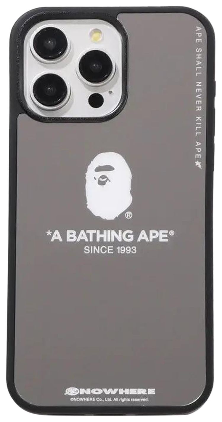 BAPE Mirror iPhone 15 Pro Max Case Black