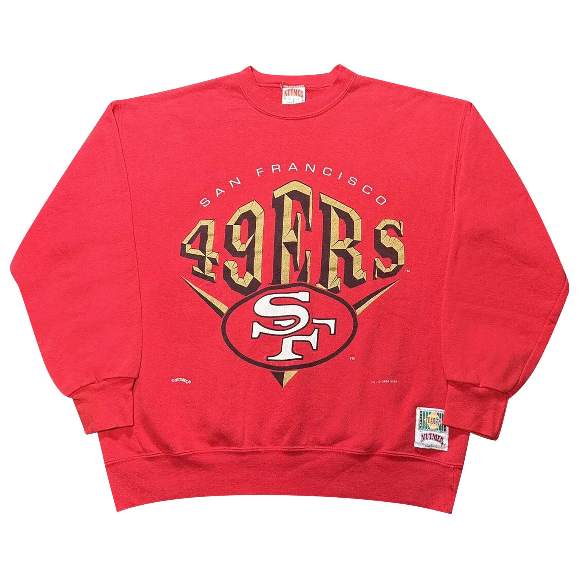 ✅️ USA製 NUTMEG アメフト 49ERS スウェット M トレーナー Buy Nutmeg Mills San Francisco 49ers Crewneck Sweatshirt 'Red