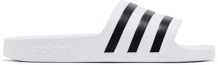 Adilette Aqua Slides Cloud White