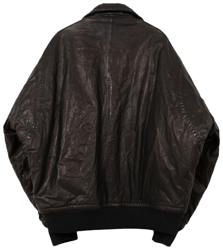 Maison Mihara Yasuhiro Backlash Smooth Lesther Big Zip Blouson Black