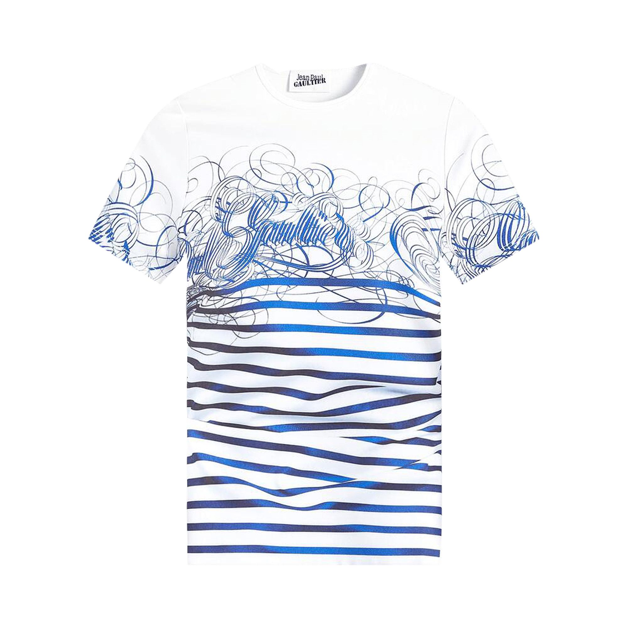 Buy Jean Paul Gaultier Spandex T-Shirt 'White/Navy' - 24 30 F