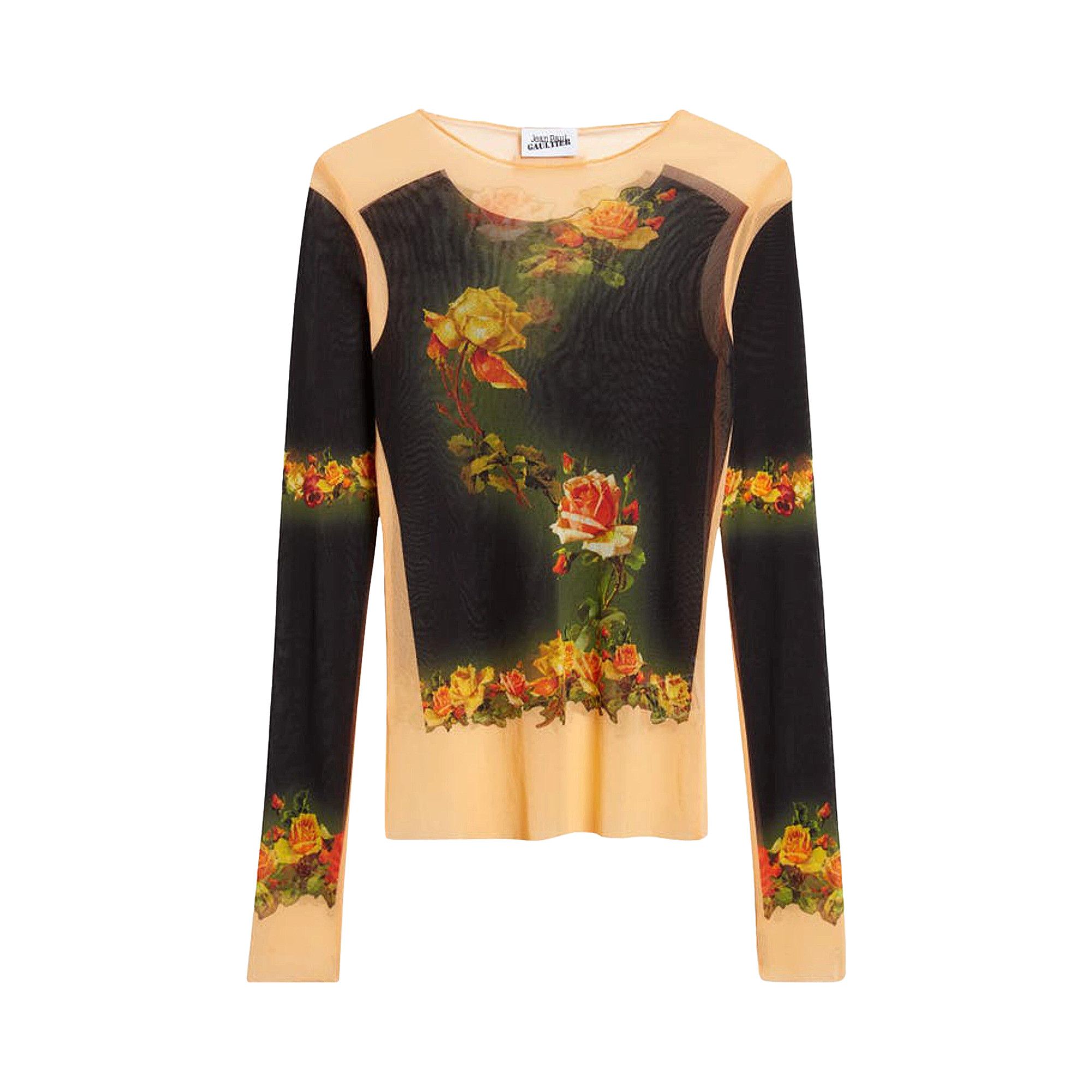 Buy Jean Paul Gaultier Flowers Petit Grand Print Long-Sleeve Top