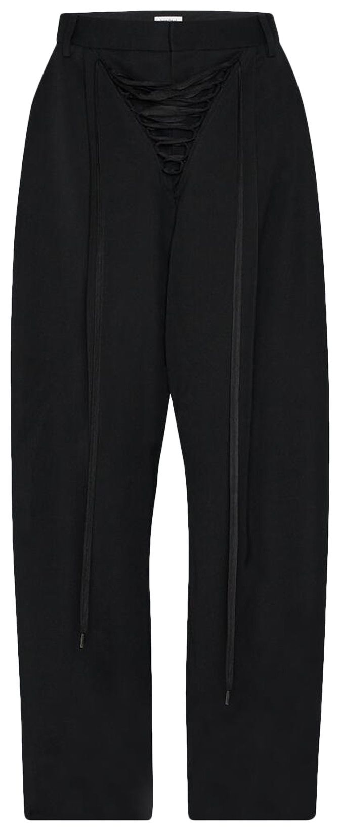 Jean Paul Gaultier Lace Up Suit Trousers Black