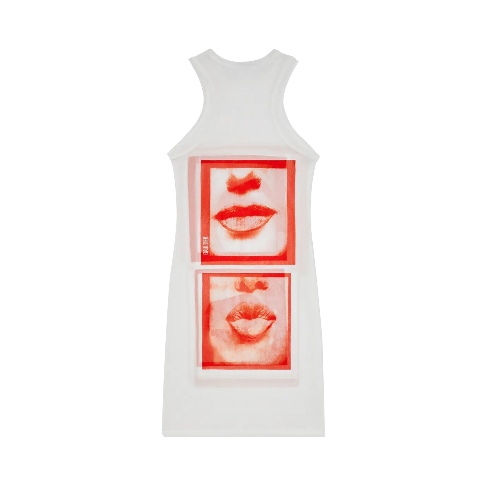 Buy Jean Paul Gaultier Eyes And Lips Mesh Tank Top Short