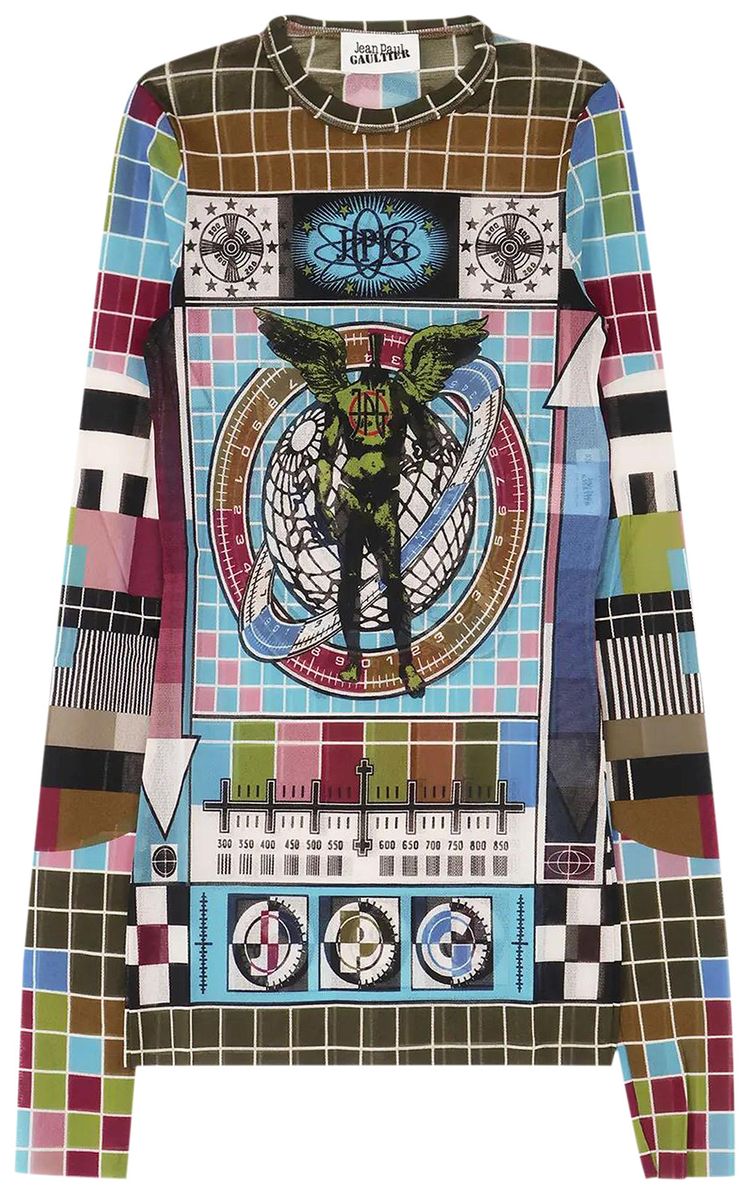 Jean Paul Gaultier Mire Long Sleeve Top BlueMulticolor
