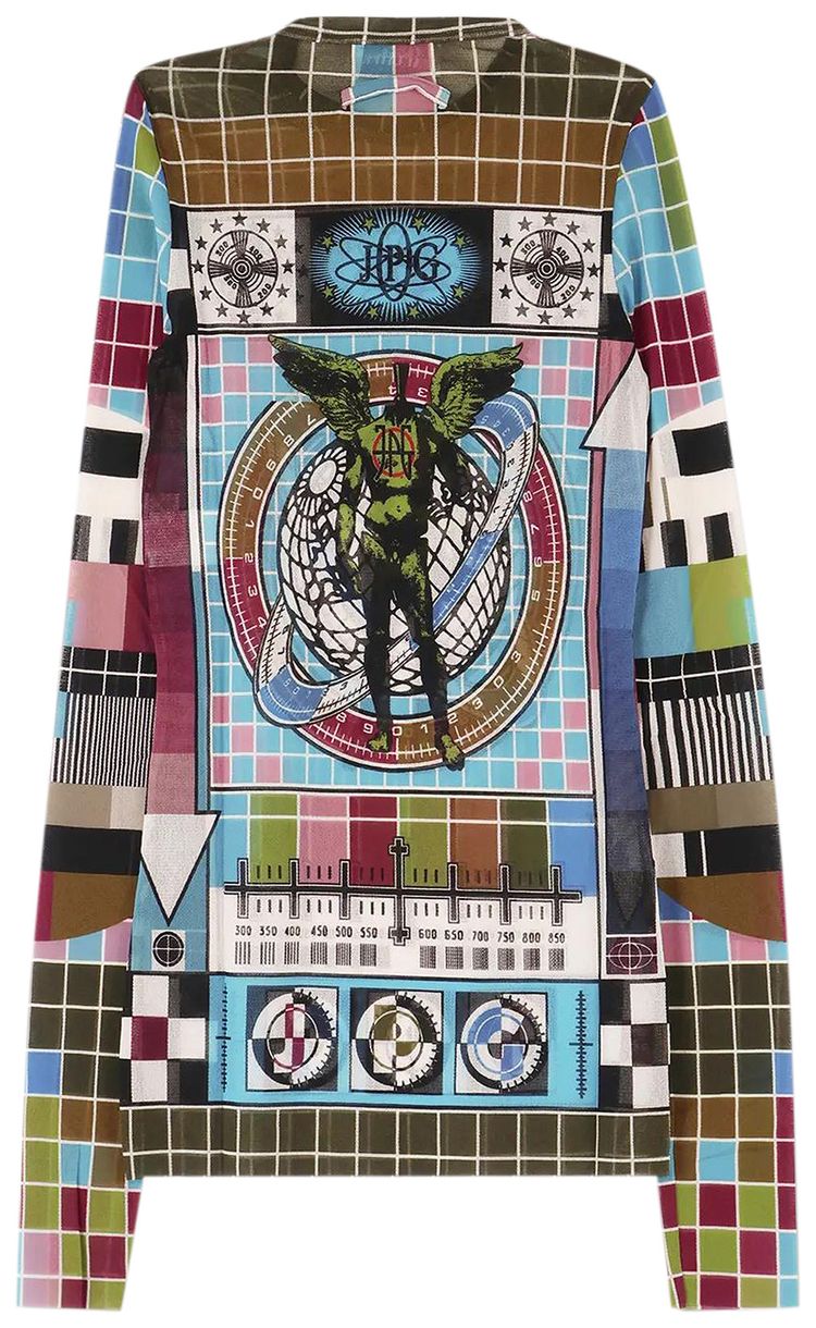 Jean Paul Gaultier Mire Long Sleeve Top BlueMulticolor