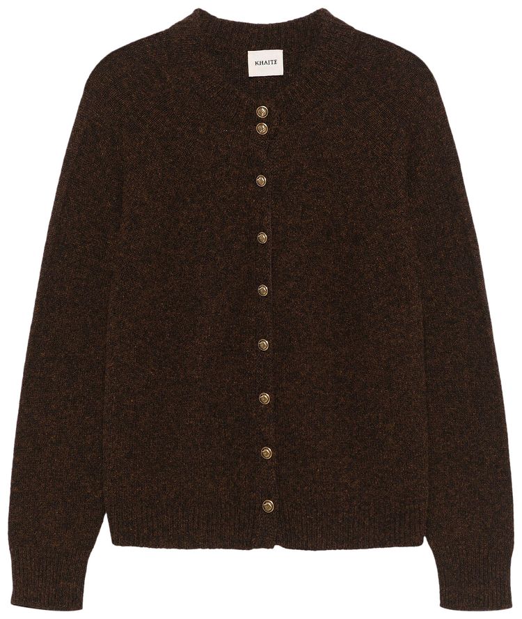 Khaite Ambre Cardigan Chestnut