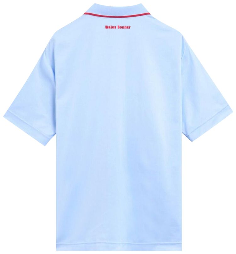 adidas x Wales Bonner Short Sleeve Polo Shirt Glow Blue