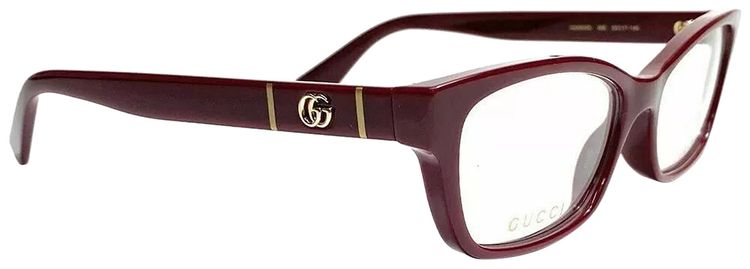 Gucci Cat Eye Frame Eyeglasses Burgundy