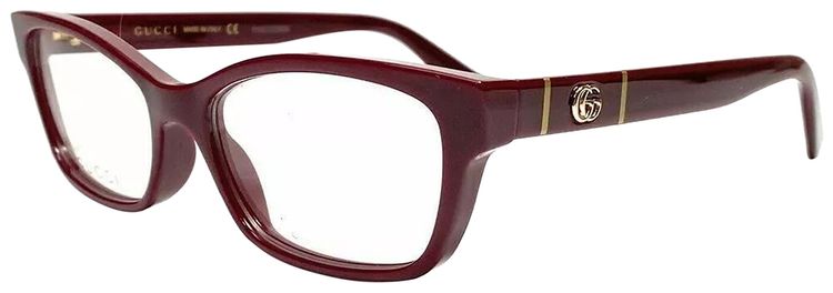 Gucci Cat Eye Frame Eyeglasses Burgundy