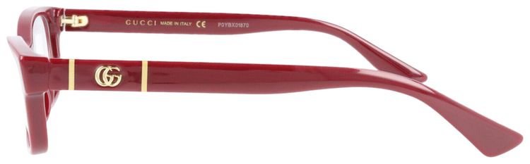 Gucci Cat Eye Frame Eyeglasses Burgundy