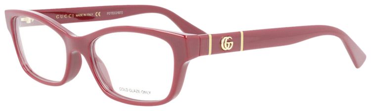 Gucci Cat Eye Frame Eyeglasses Burgundy