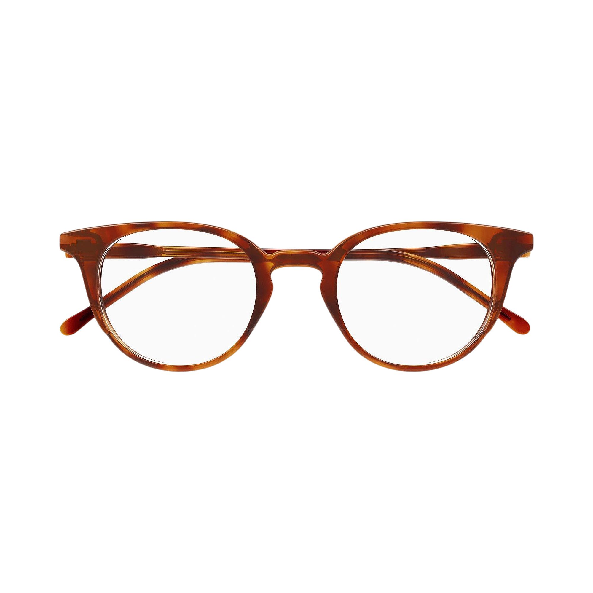 メガネ GUCCI Gucci - GG1214O - 002 havana havana transpa Gucci GG1214O 002 Havana Eyeglasses for Woman – LookerOnline