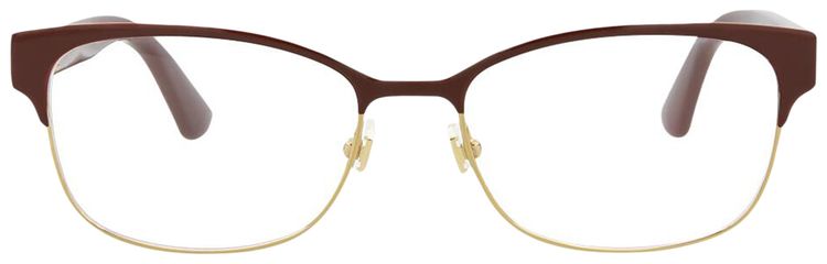 Gucci Square Frame Eyeglasses Burgundy