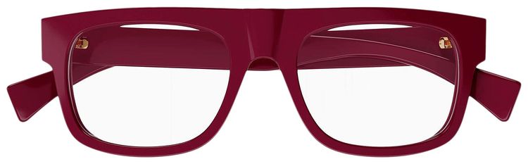 Gucci Square Frame Eyeglasses Burgundy